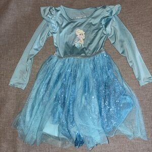 Disney Elsa Blue Kids Dress